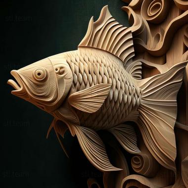 3D model Paraloricaria fish (STL)